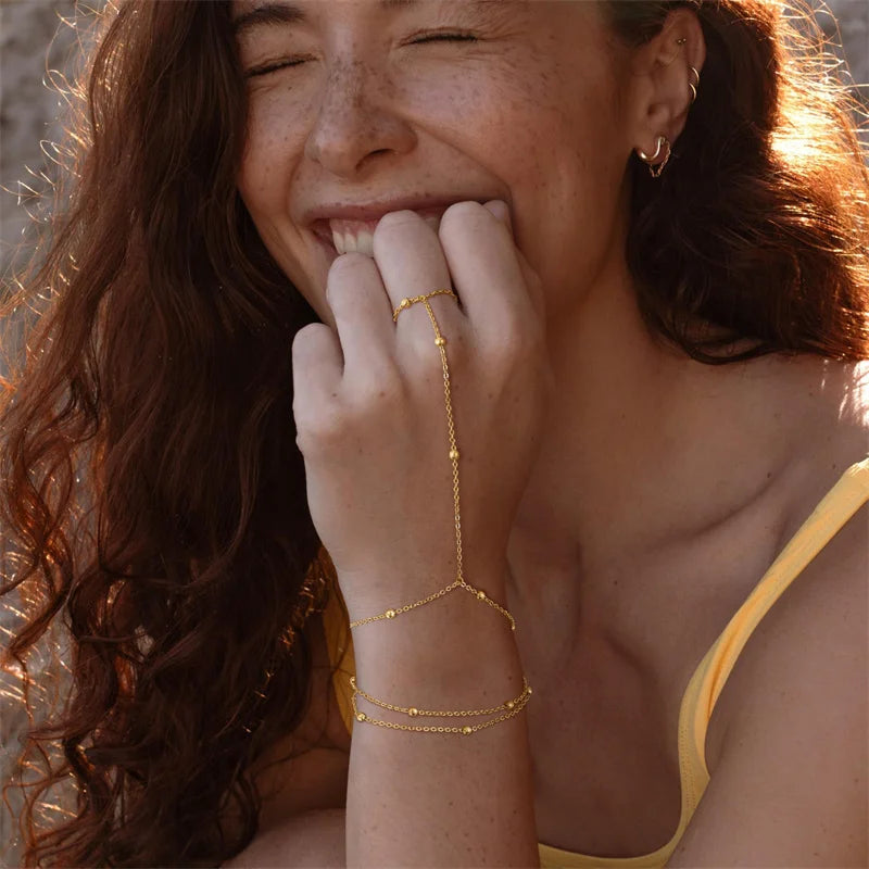 Floria Beaded Multi-Layer Handchain