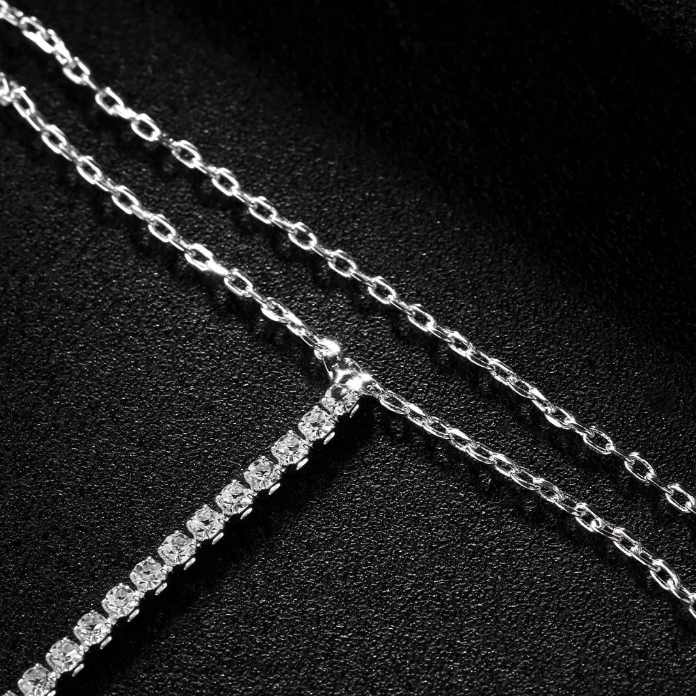 Azaelia Rhinestone Bar Handchain