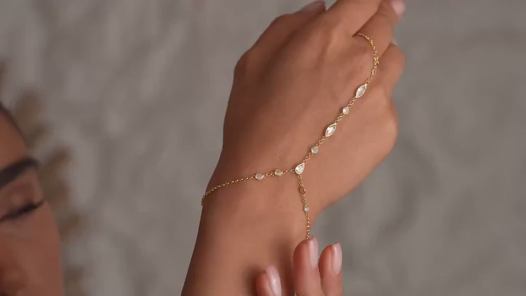 Rosalia Zircon Glow Handchain