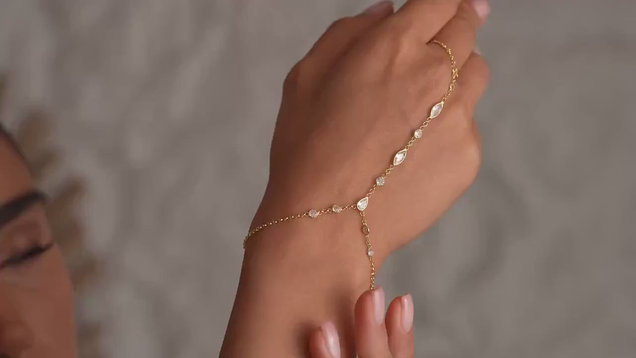 Rosalia Zircon Glow Handchain