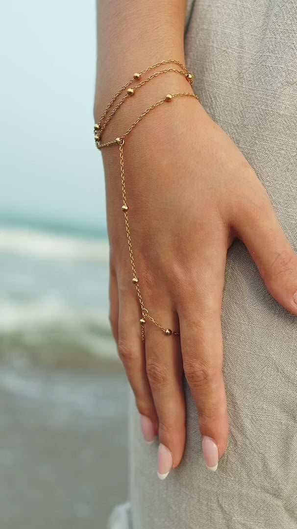 Floria Beaded Multi-Layer Handchain